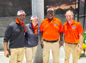 Kevin Ware with fellow tennis officials at a USTA Northern California event.